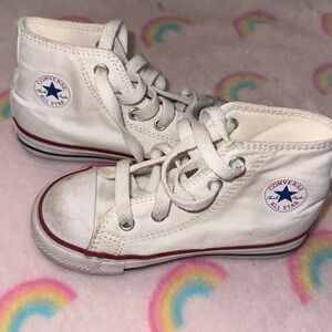 Converse White High-Top Sneakers